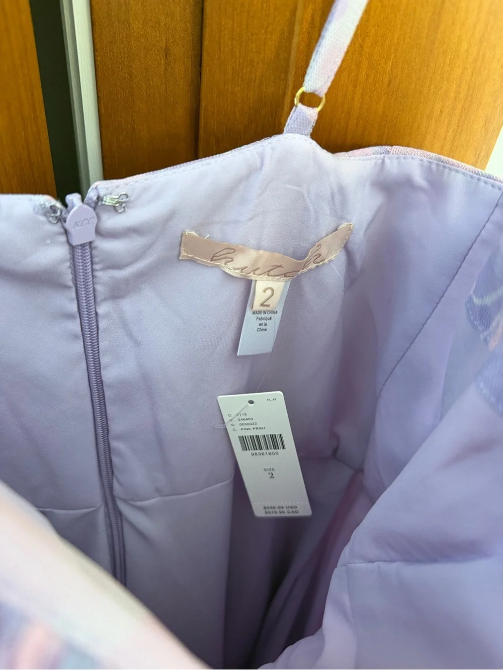 NWT Hutch Pink and Lavender Pleated Midi Dress. NEVER WORN!! - Picture 3 of 3